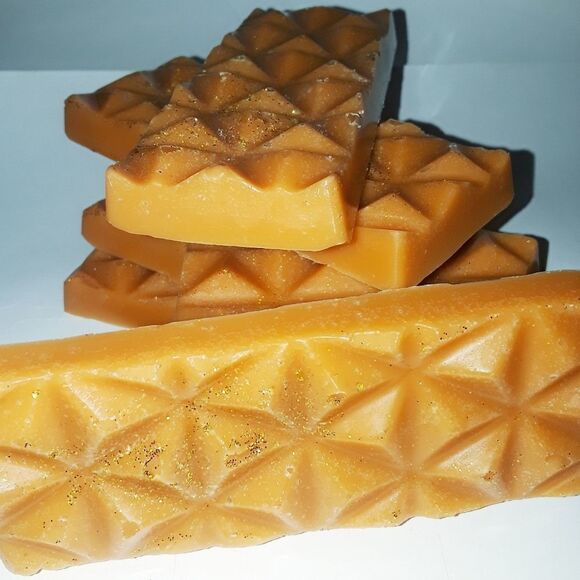 HAND Crafted Pumpkin Spiked waxmelt glitter bar 1pc buy1 get 2 free mix n match - Picture 2 of 8